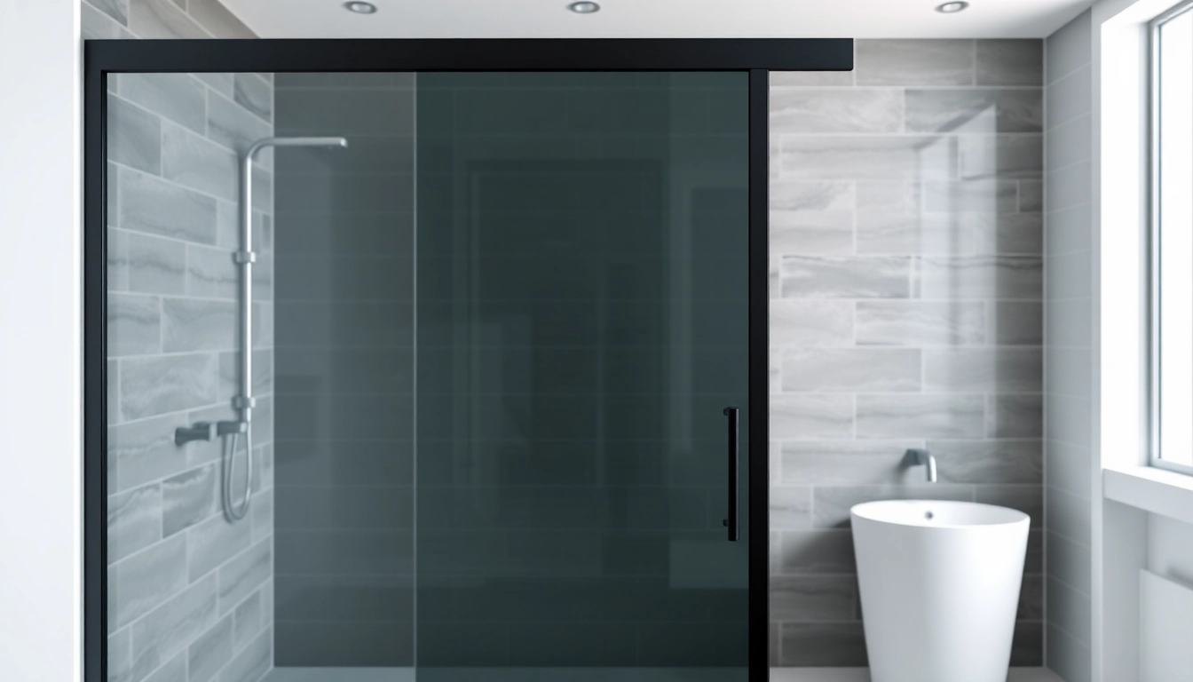 Elevate Your Bathroom Design with a Stunning Black Shower Door
