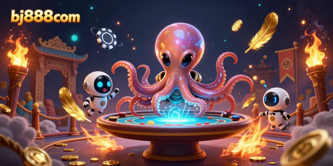 Join the excitement at bj888com with vibrant casino-themed action and alien characters!