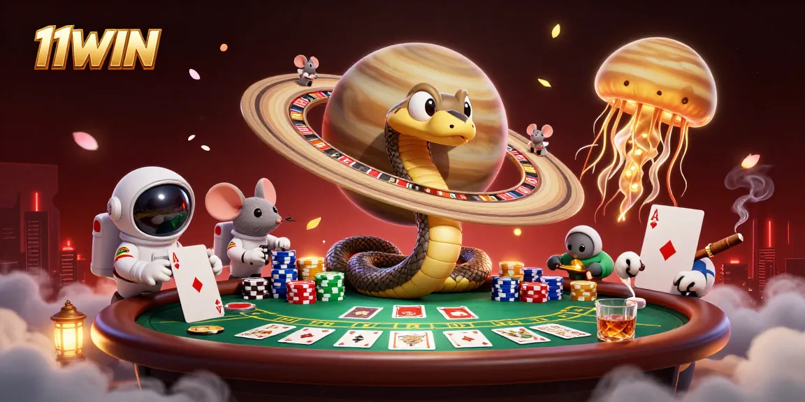 Place your bets on 11WIN's interactive roulette scene with vibrant gaming elements!